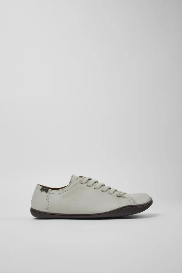 Women Camper Casual Shoes Peu Gray Leather Shoes Women Camper Casual Shoes Peu Gray Leather Shoes