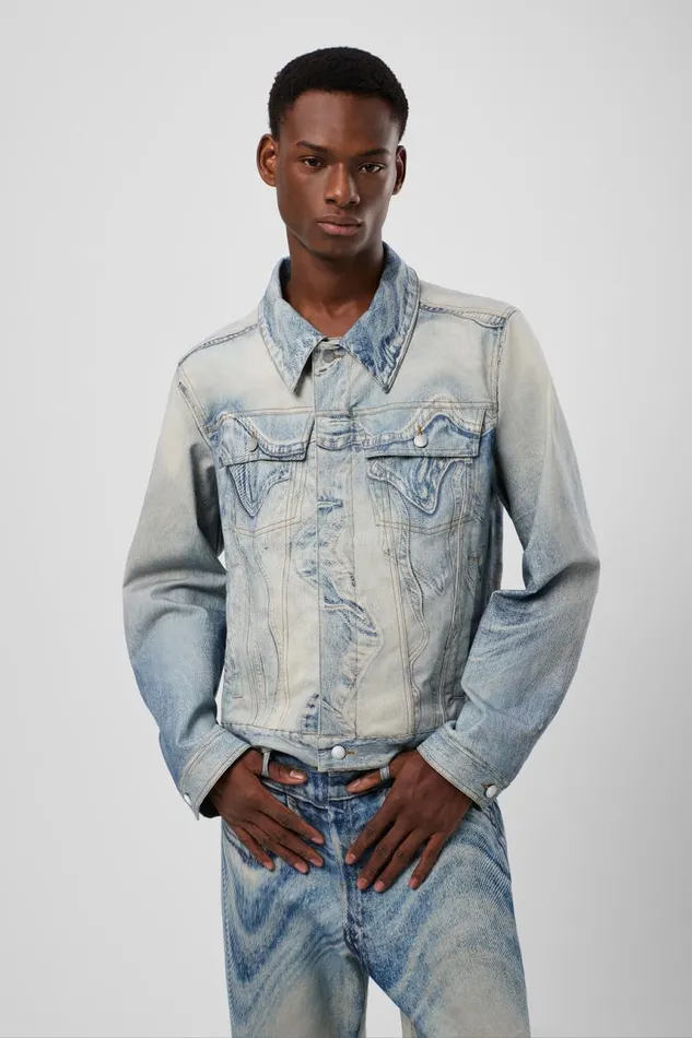 Women Camper Denim Denim Jacket Blue Denim Jacket