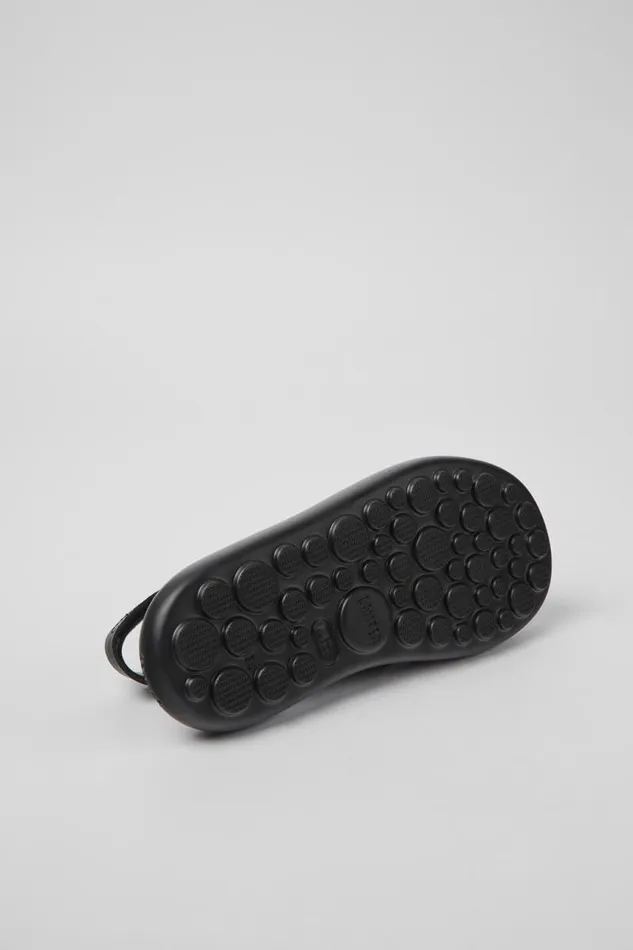 Women Camper Flat Shoes Pelotas Flota Black Leather Sandals Women Camper Flat Shoes Pelotas Flota Black Leather Sandals