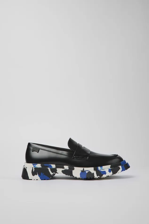 Women Camper Formal Shoes Walden Black Leather Loafer Women Camper Formal Shoes Walden Black Leather Loafer