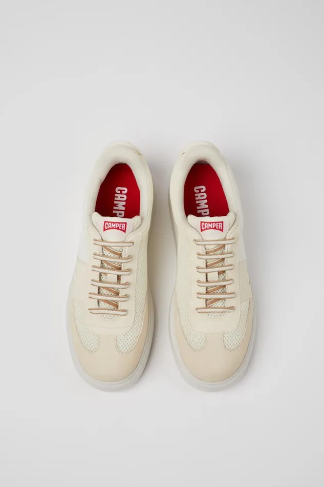Women Camper Sneakers Runner K21 Sorona White Sorona Mesh Sneakers