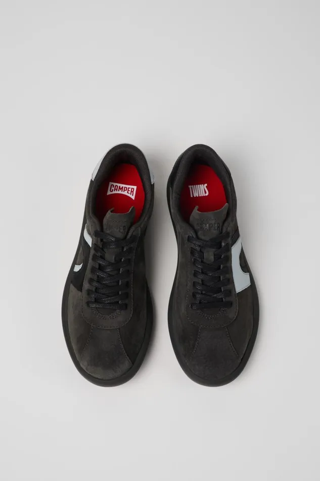 Women Camper Sneakers Twins Grayblack NubuckLeather Sneaker Women Camper Sneakers Twins Grayblack NubuckLeather Sneaker