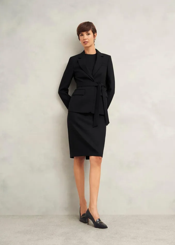 Women Casey Dress With Wool Black Hobbs Dresses and Jumpsuits