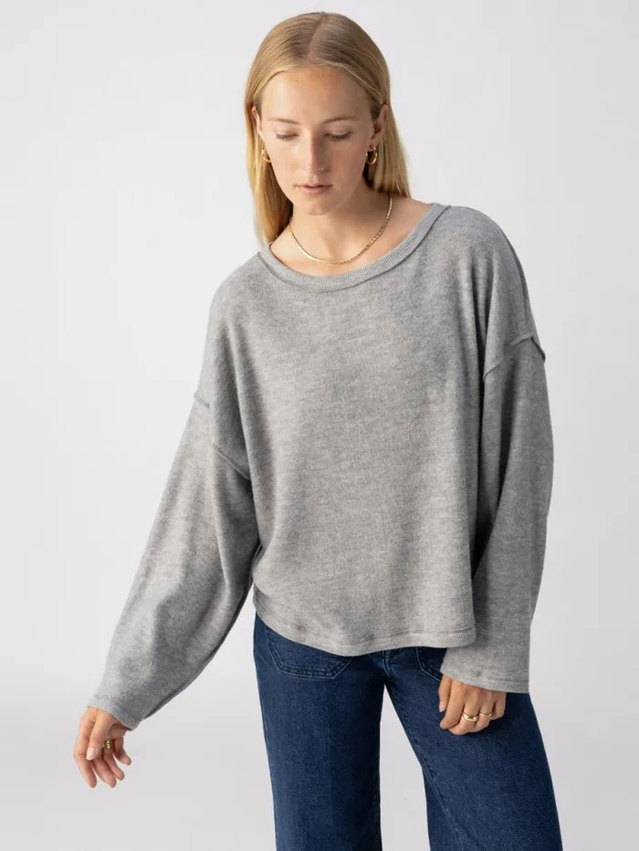 Women Change Of Scenery Knit Top Heather Ash Sanctuary Clothing Sweaters and Cardis Women Change Of Scenery Knit Top Heather Ash Sanctuary Clothing Sweaters and Cardis