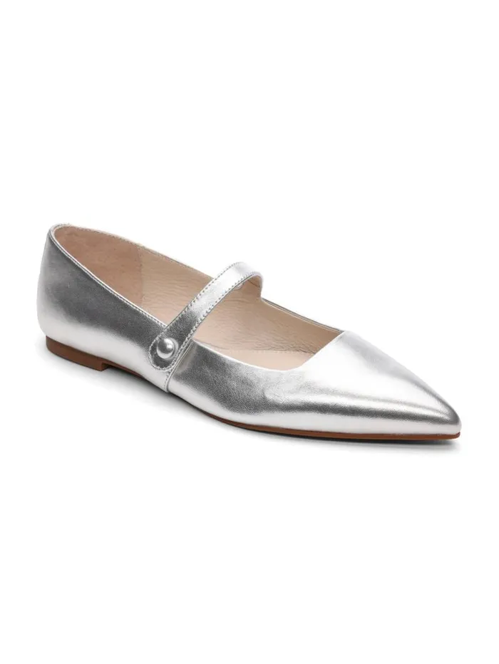 Women Clamour Ballet Flat White Gold Sanctuary Clothing Ballet Flats