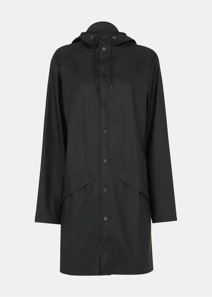 Women Coats and Jackets Whistles Black Rains Long Jacket