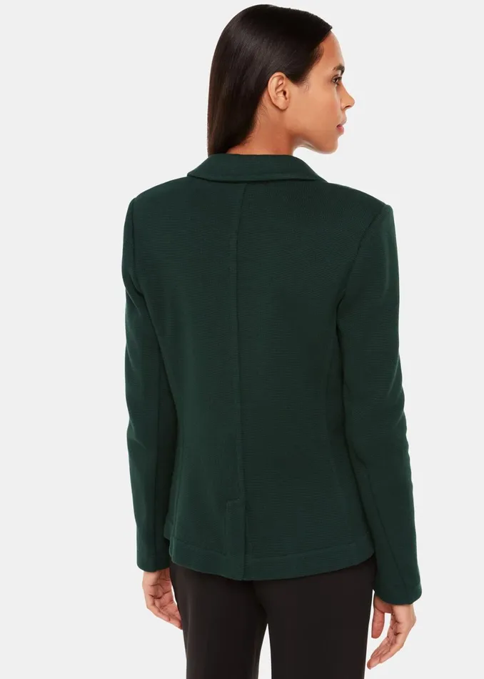 Women Coats and Jackets Whistles Forest Green Slim Jersey Jacket