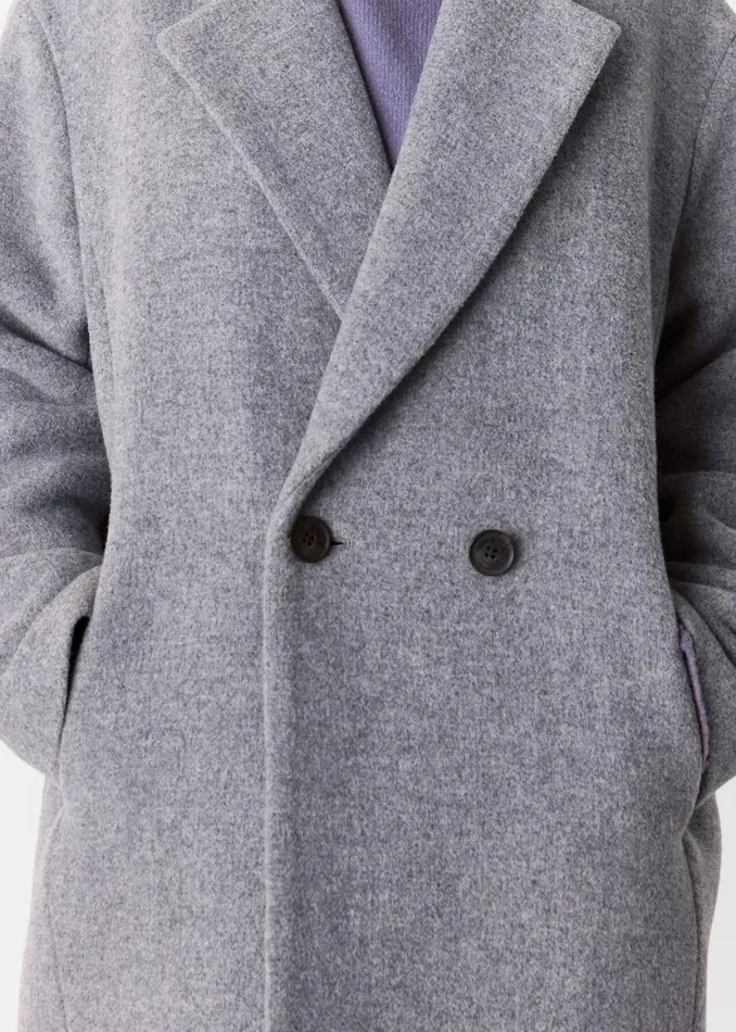 Women Coats and Jackets Whistles Grey Eliza Double Breasted Coat