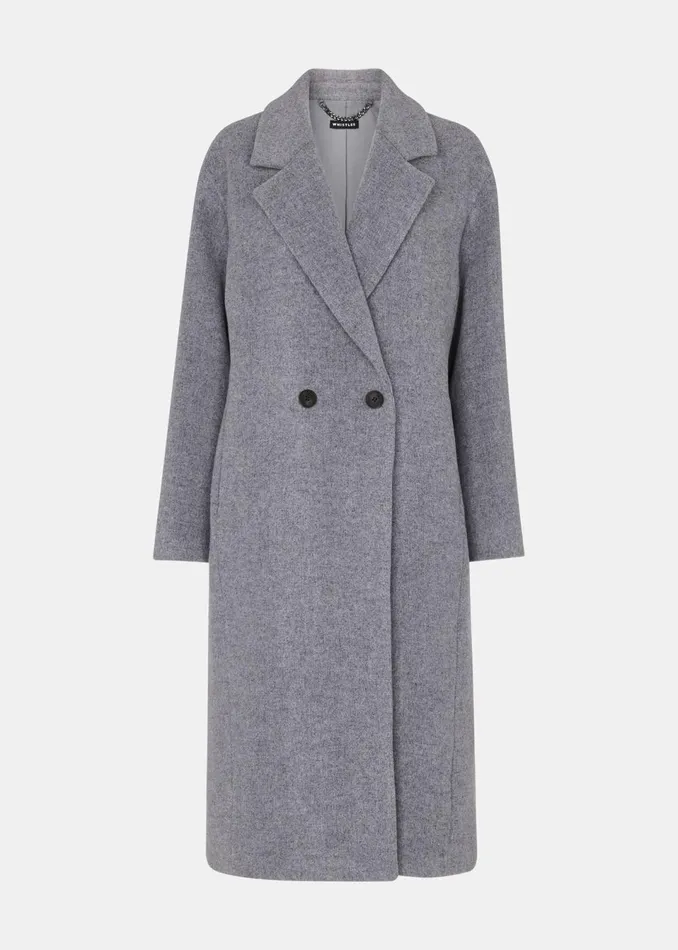 Women Coats and Jackets Whistles Grey Eliza Double Breasted Coat