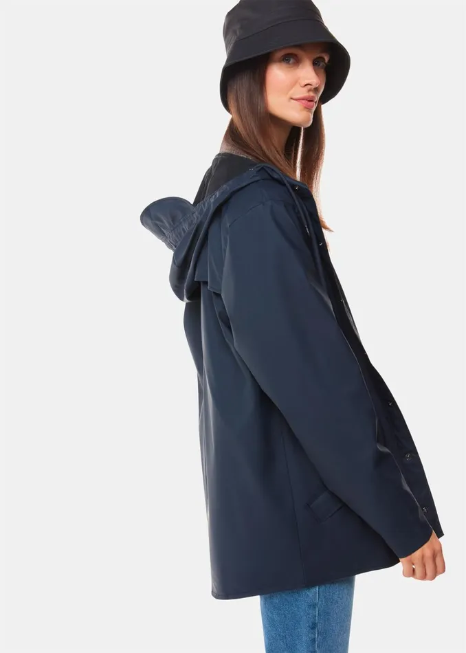 Women Coats and Jackets Whistles Navy Rains Jacket