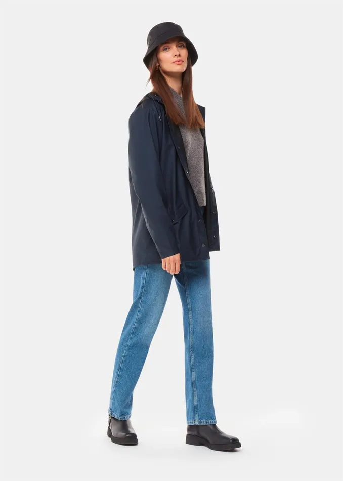 Women Coats and Jackets Whistles Navy Rains Jacket