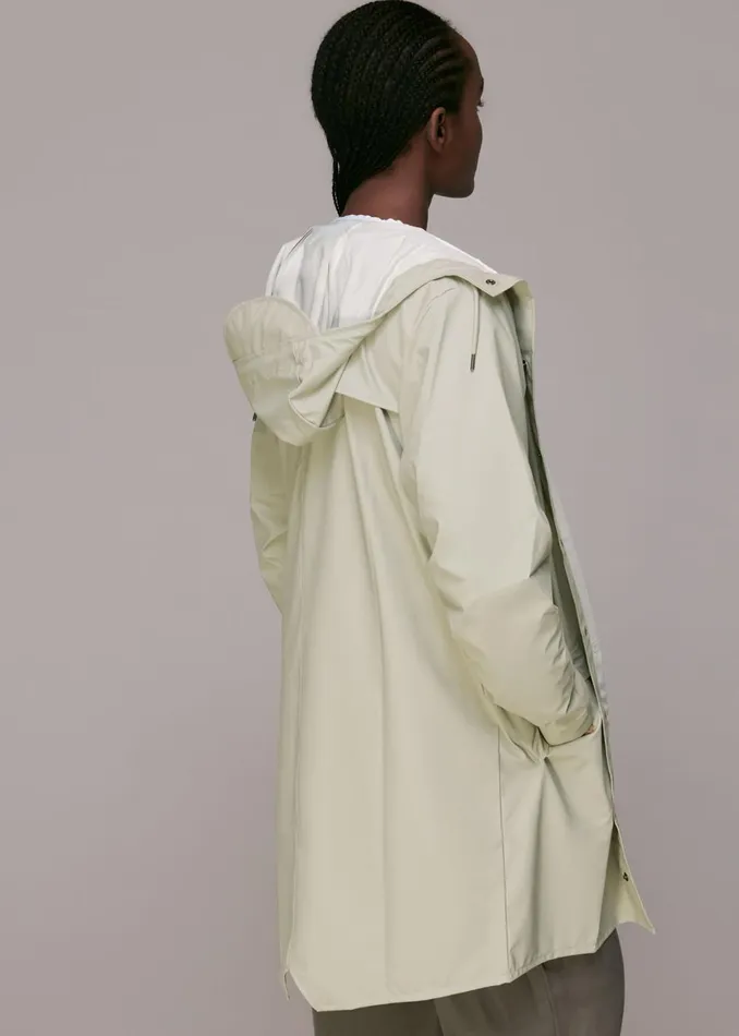 Women Coats and Jackets Whistles Pale Grey Rains Long Jacket