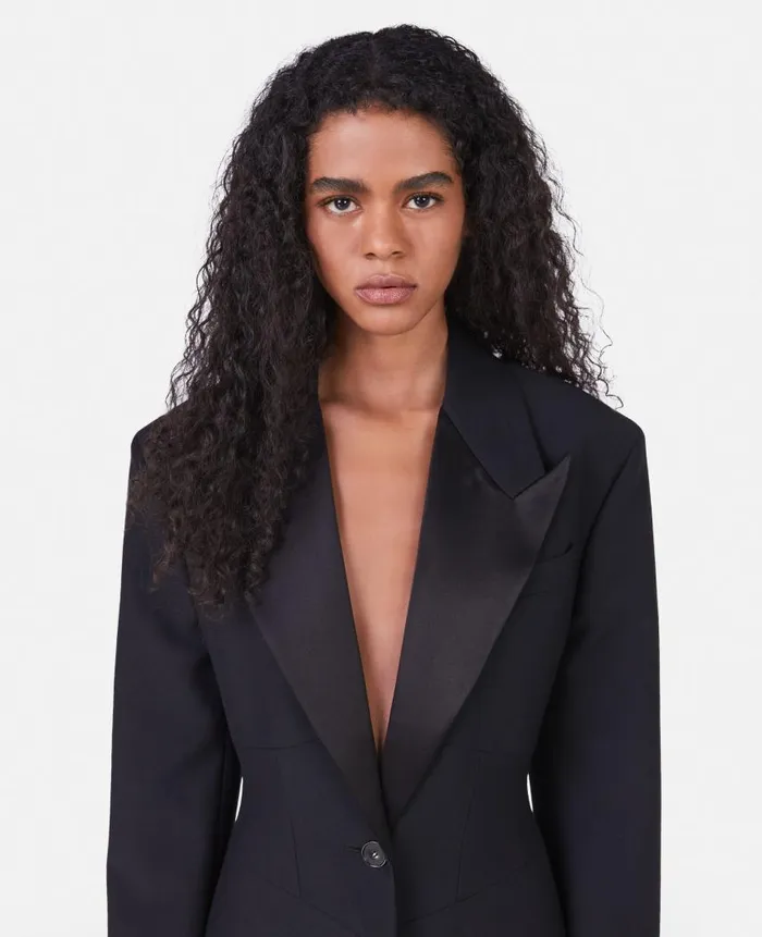 Women Coats And Jackets Stella McCartney Corset Waist Coat Black
