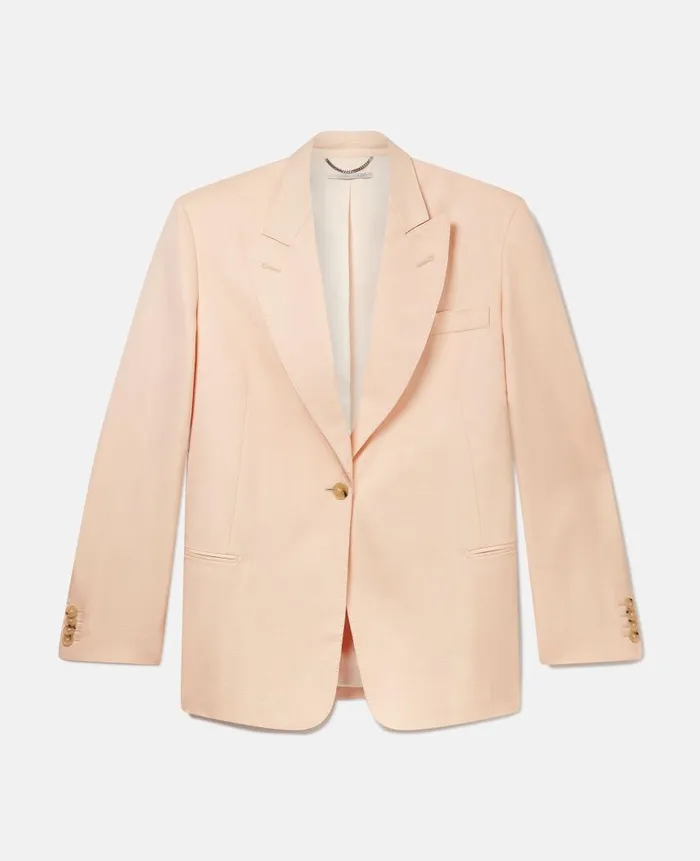 Women Coats And Jackets Stella McCartney SingleBreasted Blazer Powder Peach
