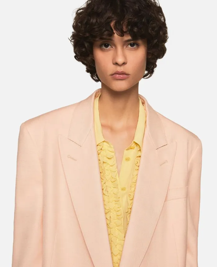 Women Coats And Jackets Stella McCartney SingleBreasted Blazer Powder Peach