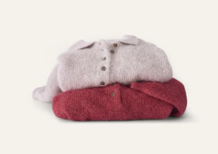 Women Collared Sweater Maroon Pink Poetry Fashion Sweaters