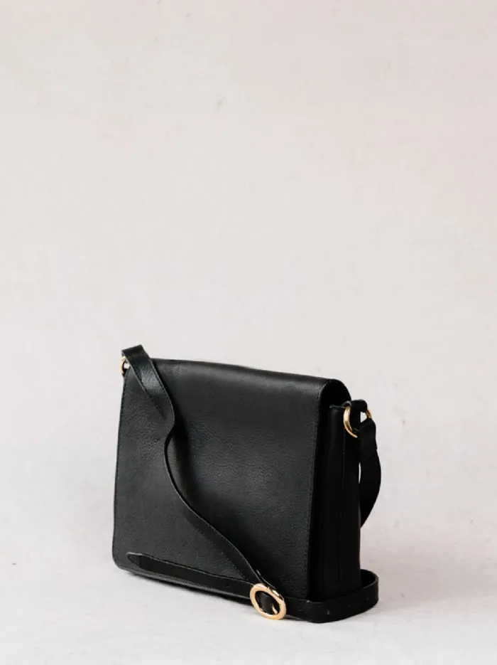 Women Crossbody Bags Able Lari Slim Crossbody Pebbled Black