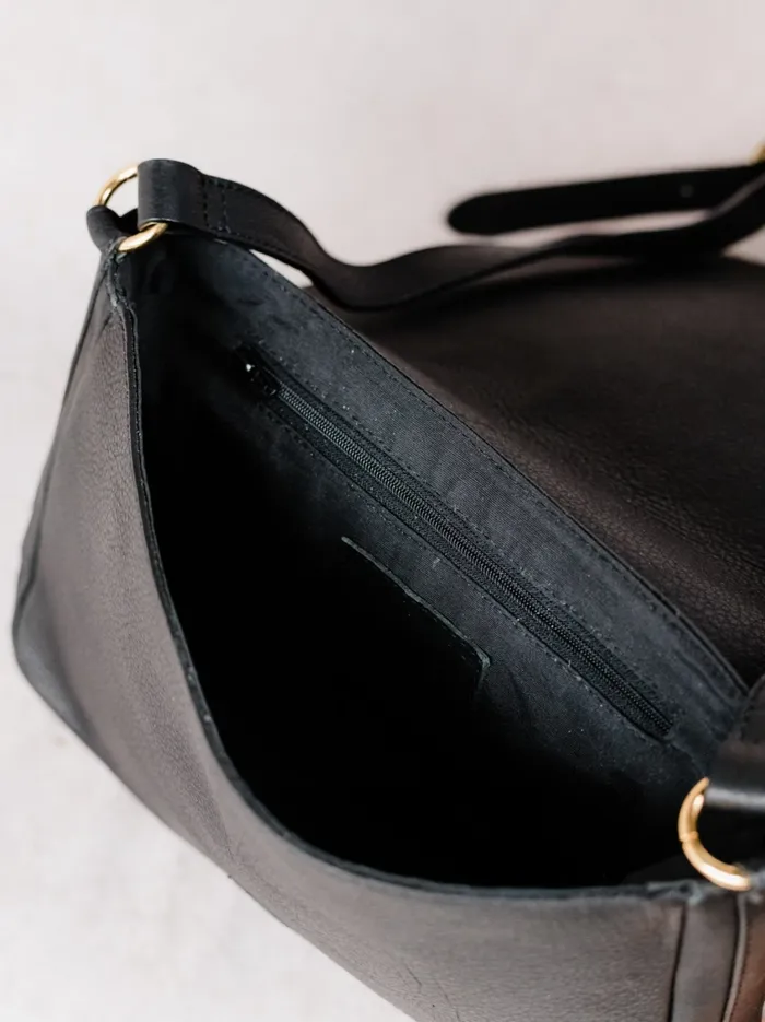 Women Crossbody Bags Able Lari Slim Crossbody Pebbled Black