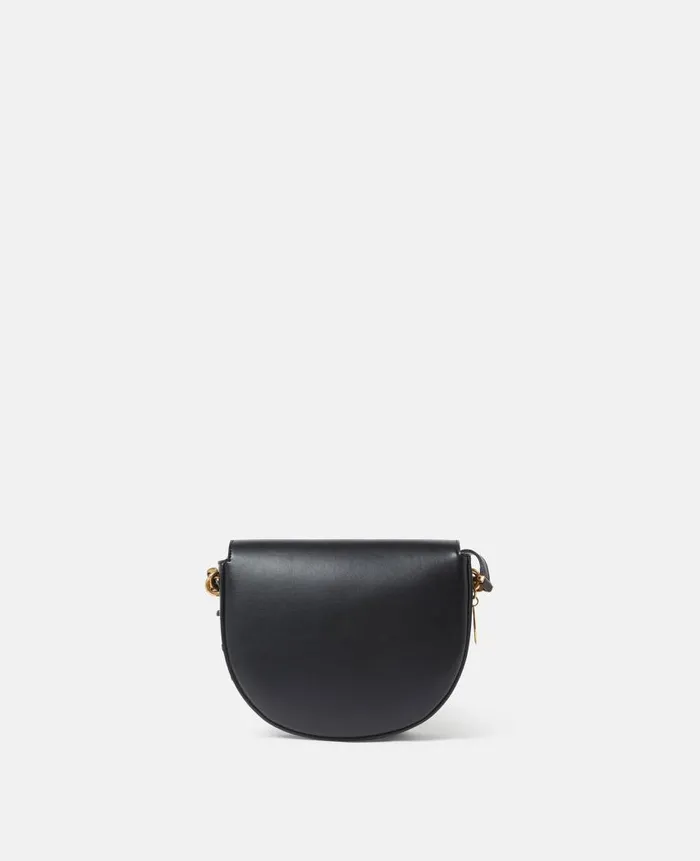 Women Crossbody Bags Stella McCartney Frayme Whipstitch Shoulder Bag Midnight Black