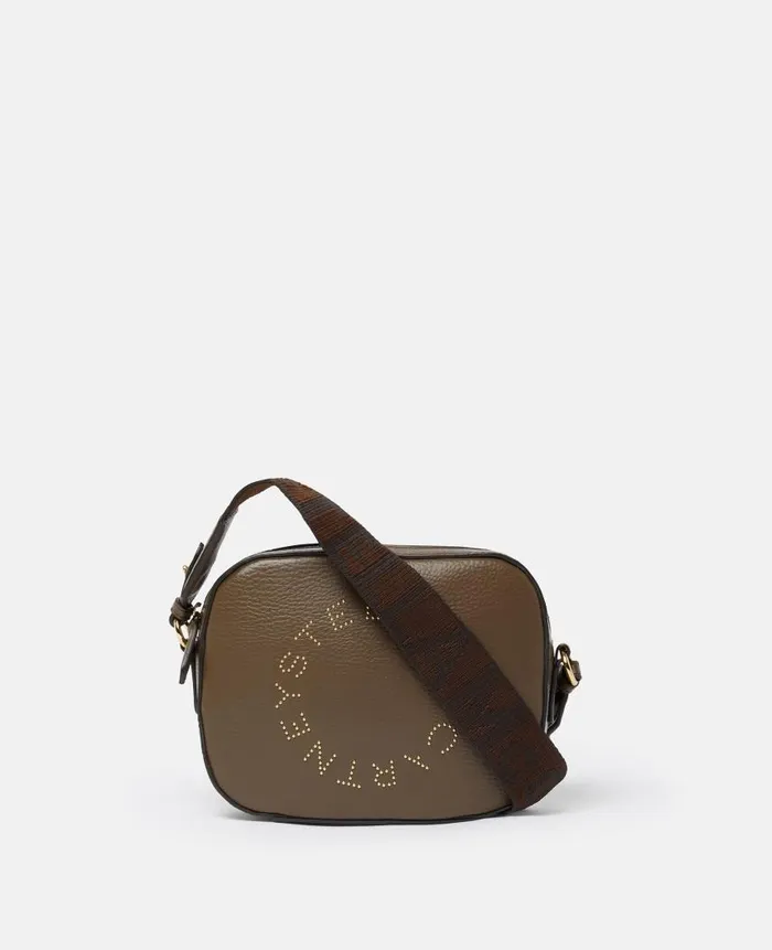 Women Crossbody Bags Stella McCartney Logo Crossbody Camera Bag Chocolate Brown Women Crossbody Bags Stella McCartney Logo Crossbody Camera Bag Chocolate Brown