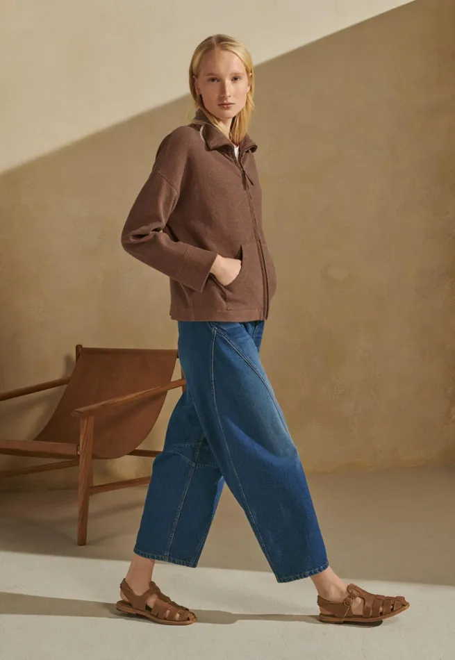 Women Curveseam Denim Jeans Mid Blue Wash Poetry Fashion Trousers and Shorts