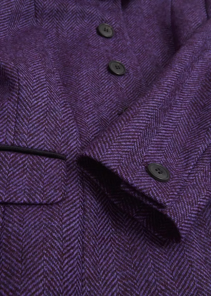 Women Daniella Wool Jacket Purple Multi Hobbs Coats and Jackets
