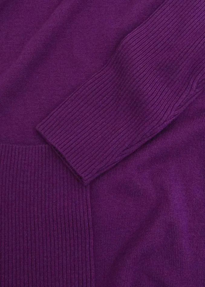 Women Devora Knitted Dress With Cashmere Vibrant Purple Hobbs Dresses and Jumpsuits