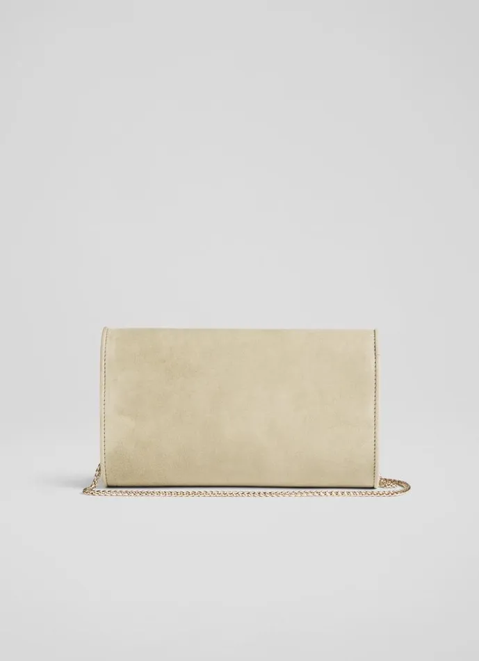 Women Dominica Beige Suede Clutch Bag LKBennett Clutch Bags Women Dominica Beige Suede Clutch Bag LKBennett Clutch Bags