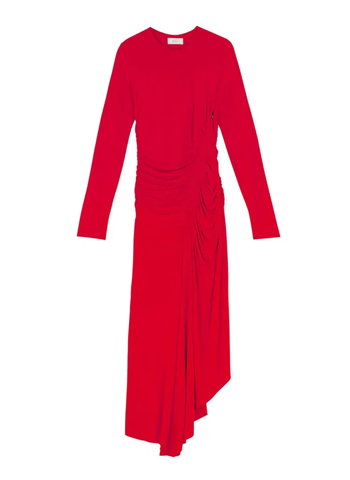 Women Dresses ALC Adeline Jersey Midi Dress Ruby