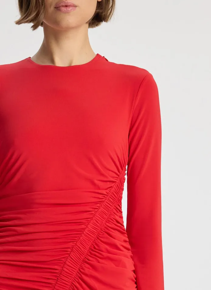 Women Dresses ALC Adeline Jersey Midi Dress Ruby