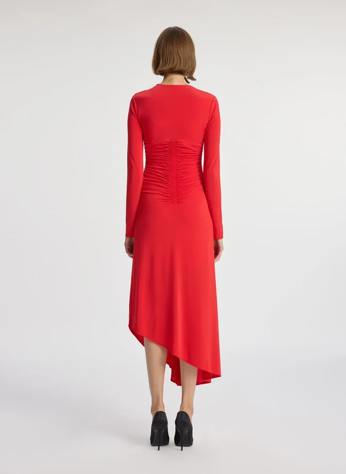 Women Dresses ALC Adeline Jersey Midi Dress Ruby