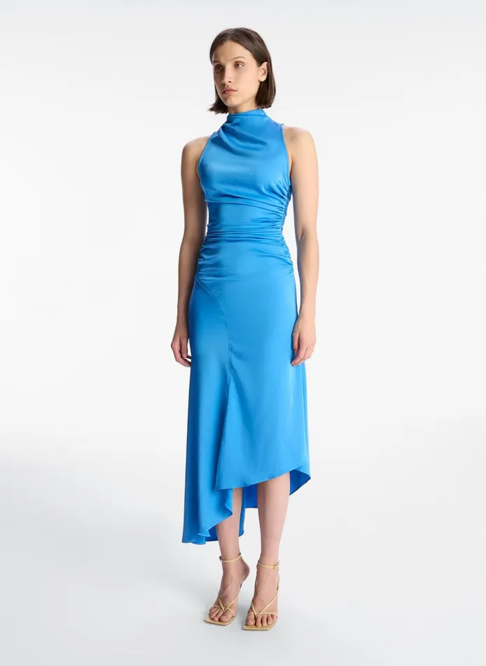 Women Dresses ALC Iggy Satin Midi Dress Ibiza