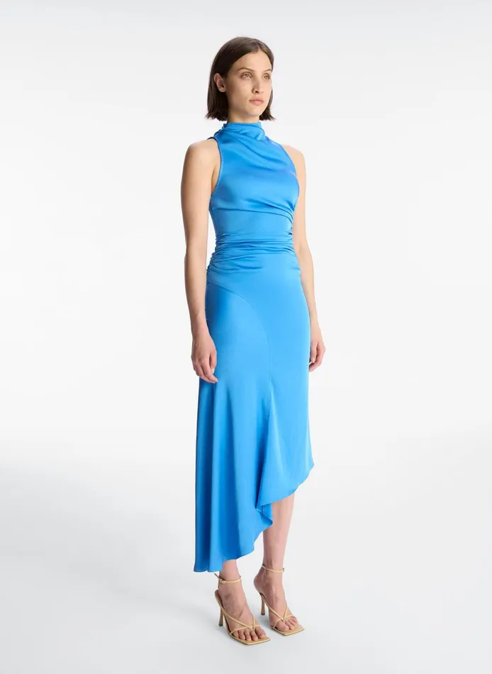 Women Dresses ALC Iggy Satin Midi Dress Ibiza