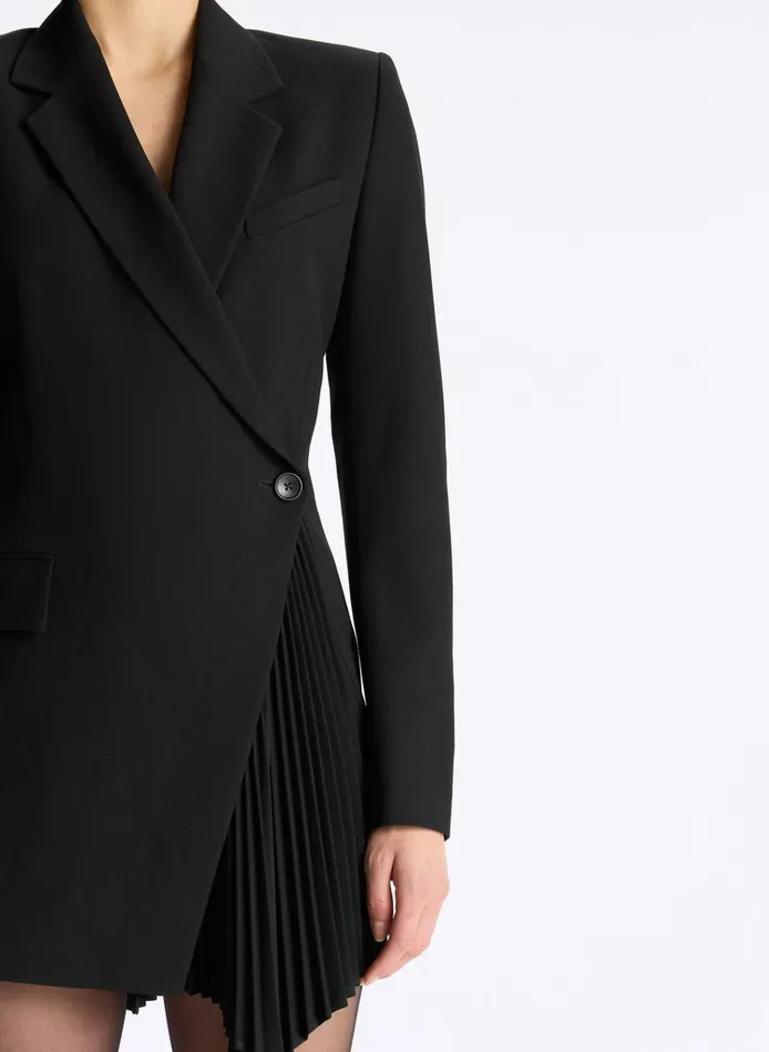 Women Dresses ALC Juliet Pleated Blazer Dress Black