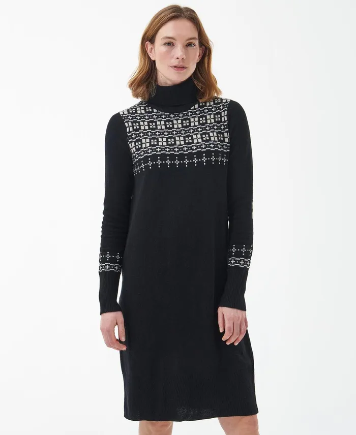 Women Dresses and Skirts Barbour Herring Knitted Dress Classic Black
