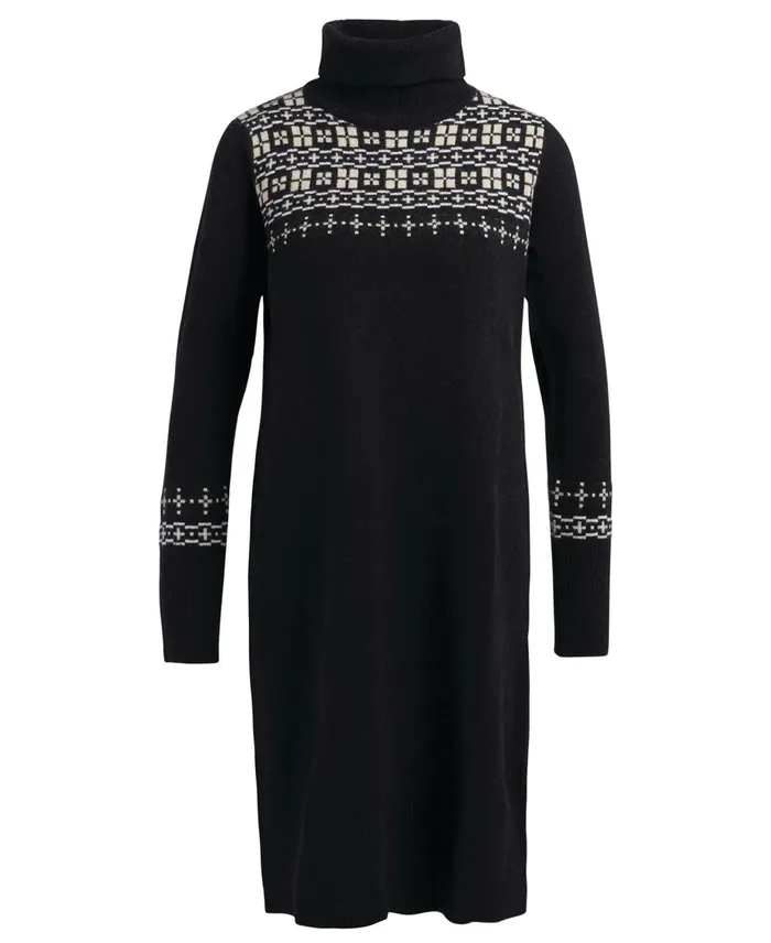 Women Dresses and Skirts Barbour Herring Knitted Dress Classic Black Women Dresses and Skirts Barbour Herring Knitted Dress Classic Black
