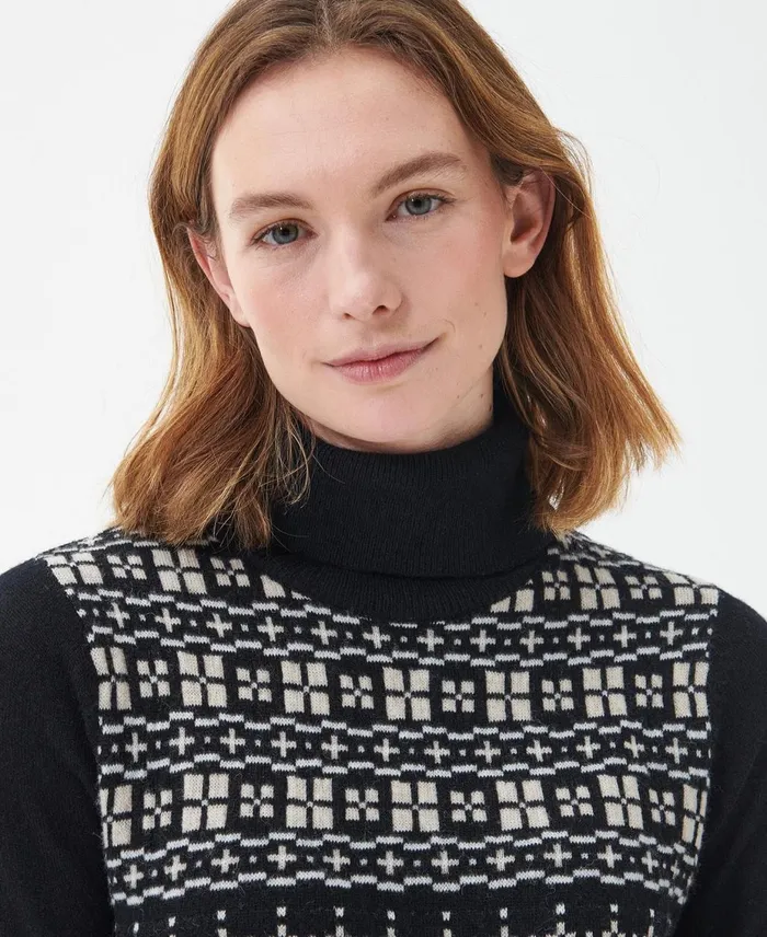 Women Dresses and Skirts Barbour Herring Knitted Dress Classic Black Women Dresses and Skirts Barbour Herring Knitted Dress Classic Black