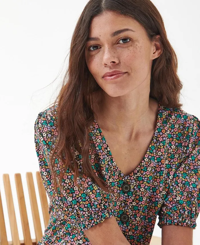 Women Dresses and Skirts Barbour Pansy Midi Dress Classic Multi Women Dresses and Skirts Barbour Pansy Midi Dress Classic Multi