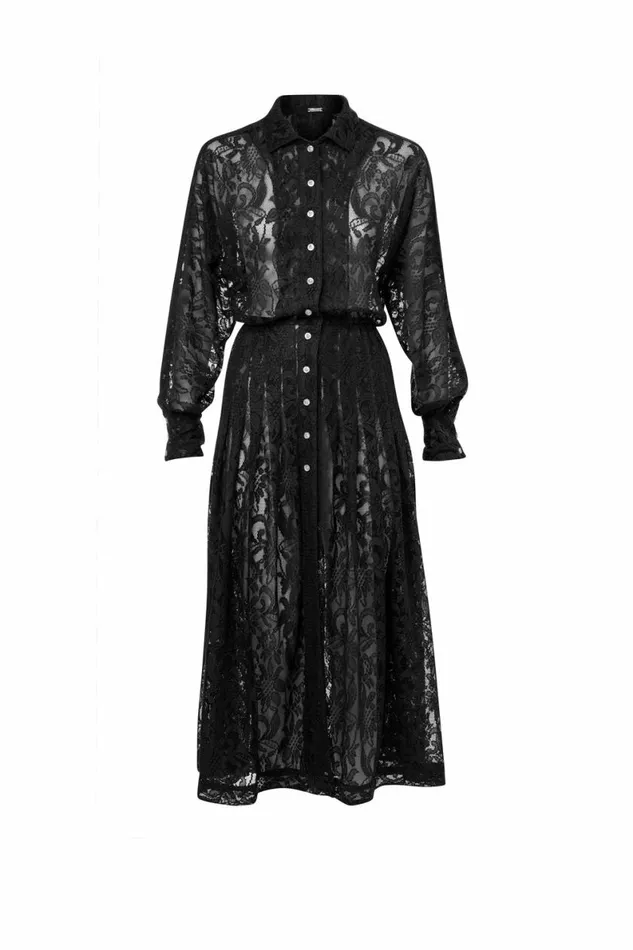 Women Dresses DODO BAR OR Annabelle Lace Dress Black