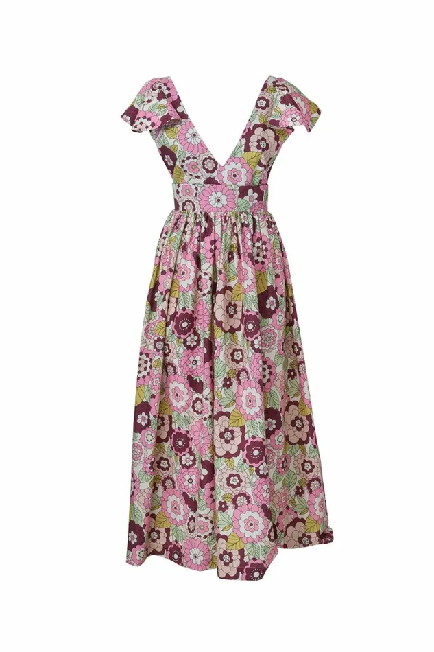 Women Dresses DODO BAR OR Jenny Long Dress F3 Pink