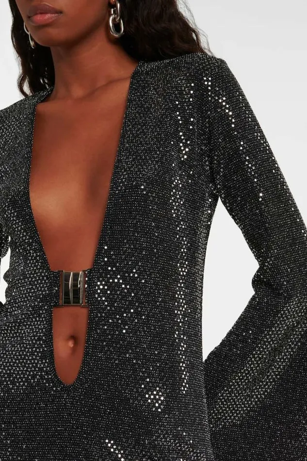 Women Dresses DODO BAR OR Jullie Dress Black Silver