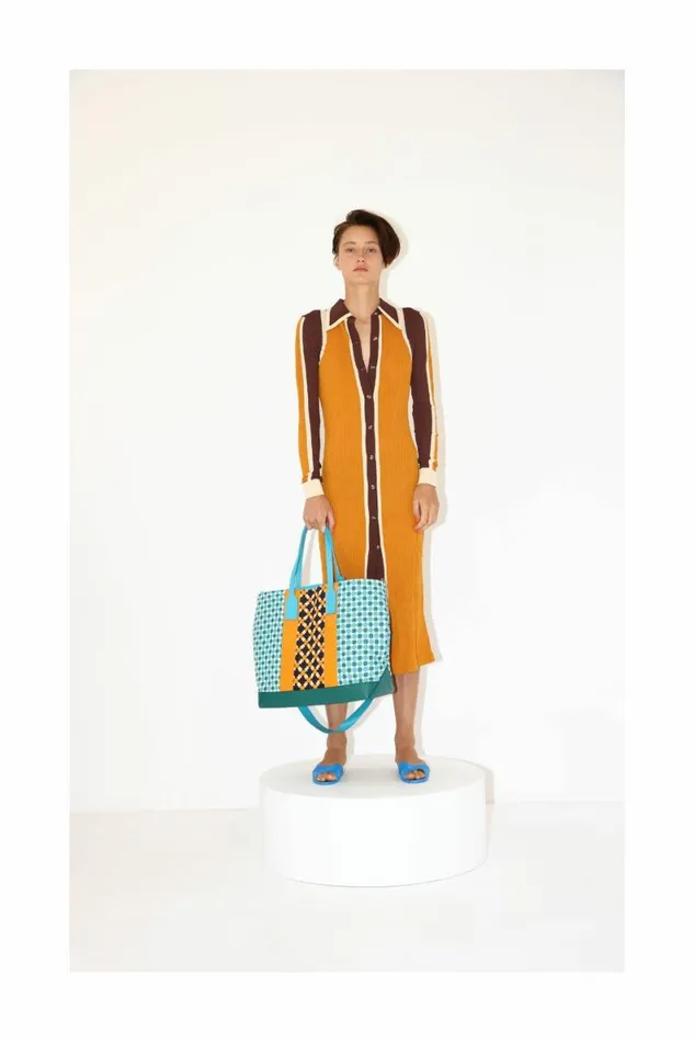 Women Dresses DODO BAR OR Kelly Dress Brown Orange Combo