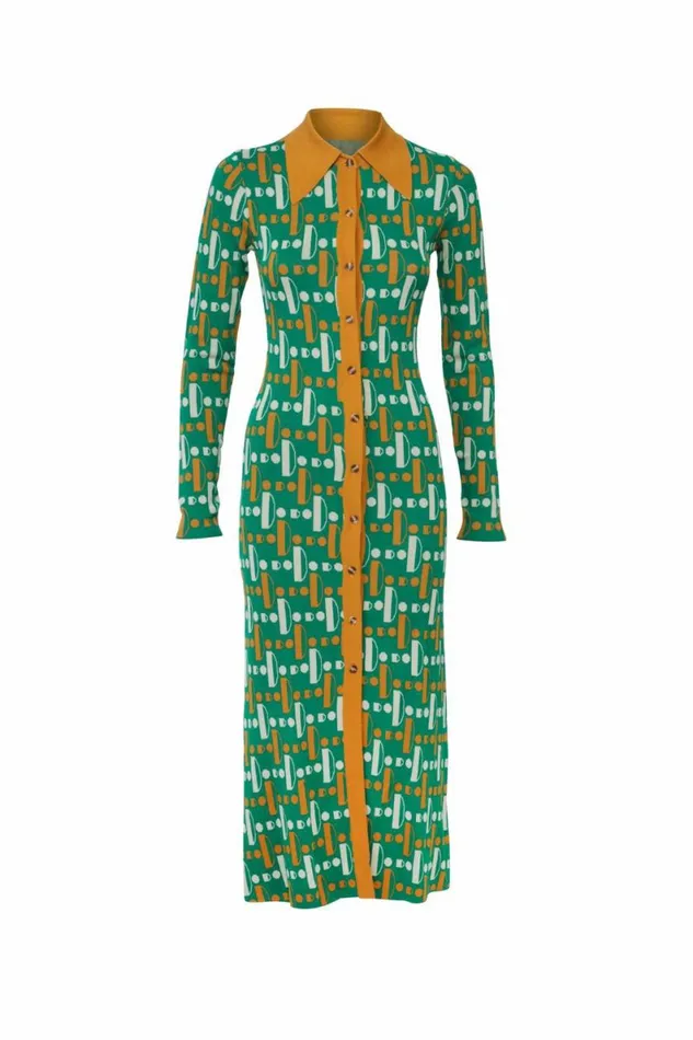 Women Dresses DODO BAR OR Luna Dress Green Combo