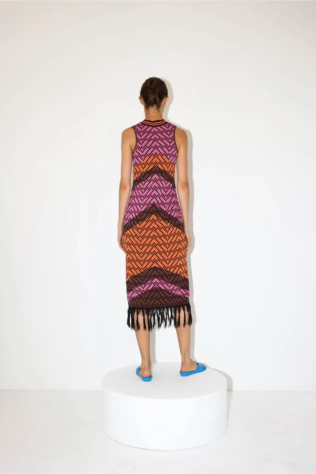 Women Dresses DODO BAR OR Nia Dress Pink Orange Combo