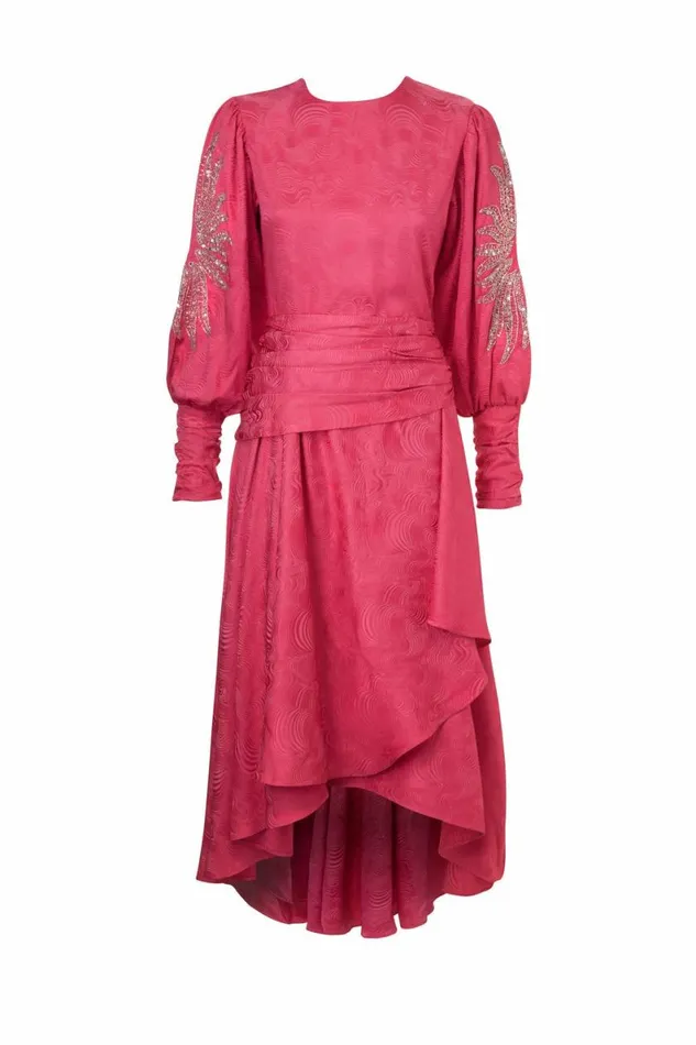 Women Dresses DODO BAR OR Tess Dress Fuchsia