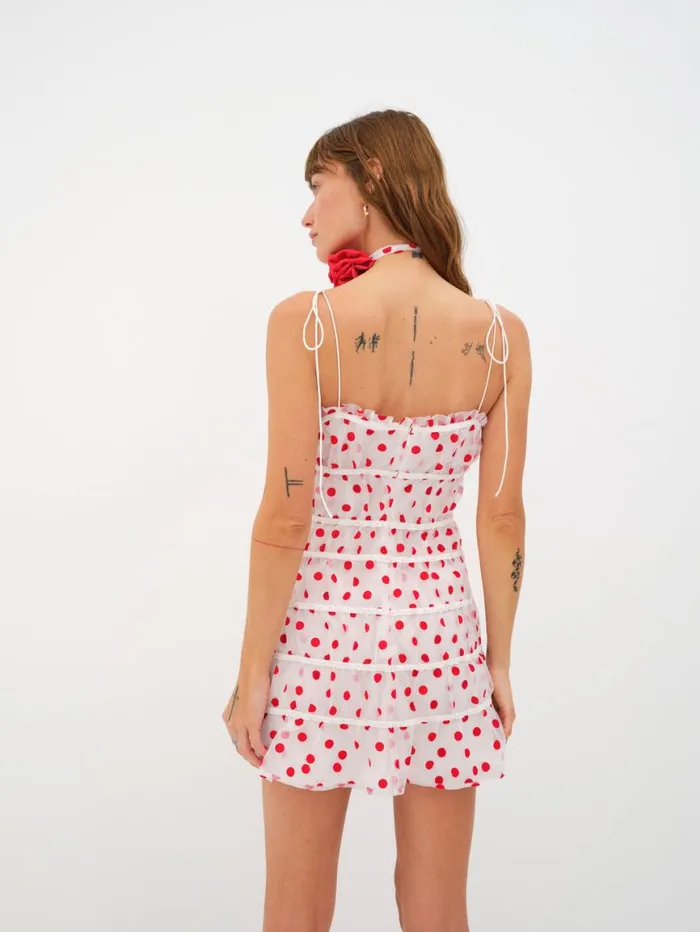 Women Dresses For Love and Lemons Agata Mini Dress Red Women Dresses For Love and Lemons Agata Mini Dress Red