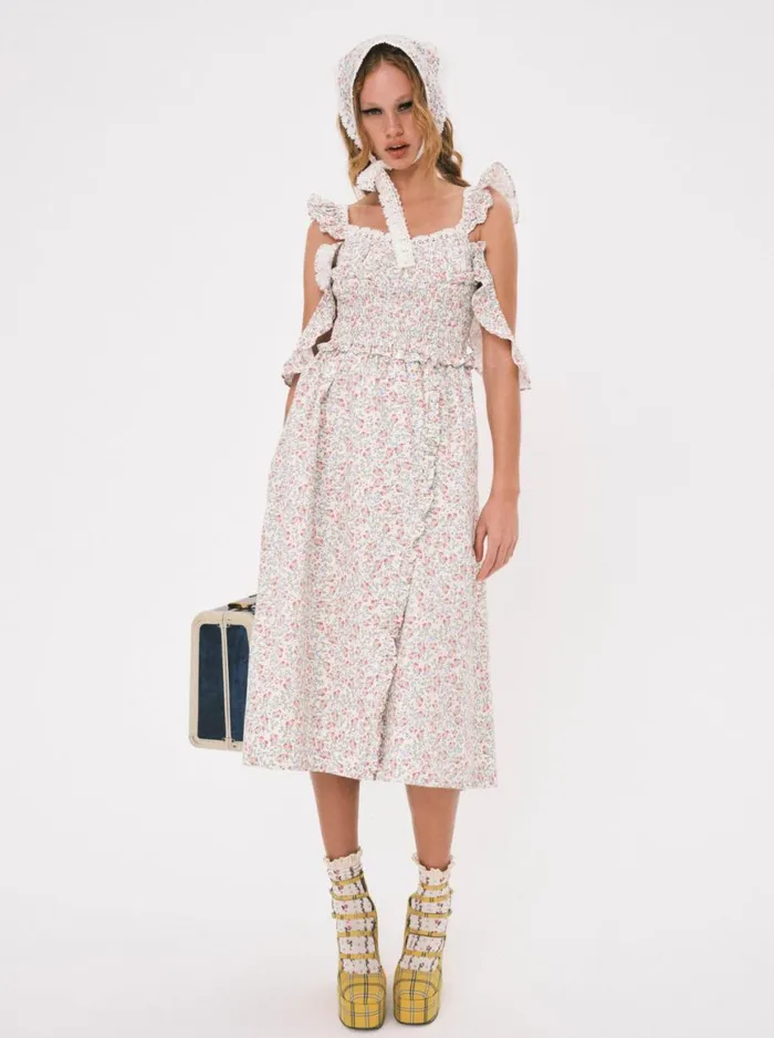 Women Dresses For Love and Lemons Amalfi Midi Dress Multi