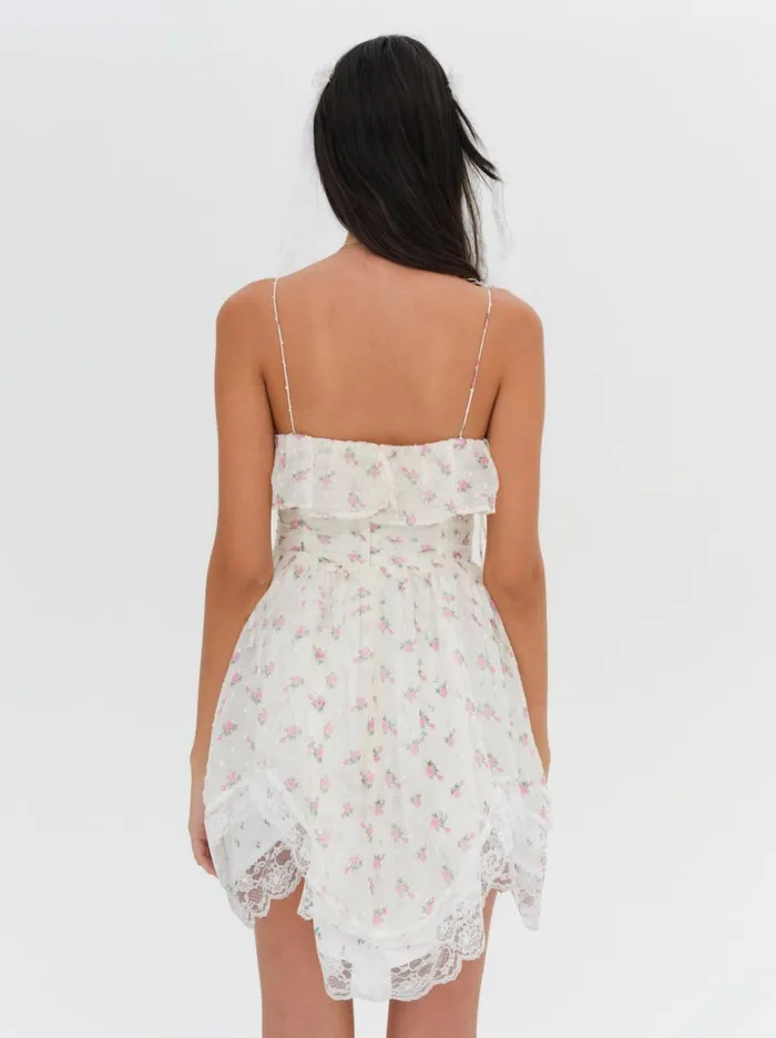 Women Dresses For Love and Lemons Amelia Mini Dress White Women Dresses For Love and Lemons Amelia Mini Dress White