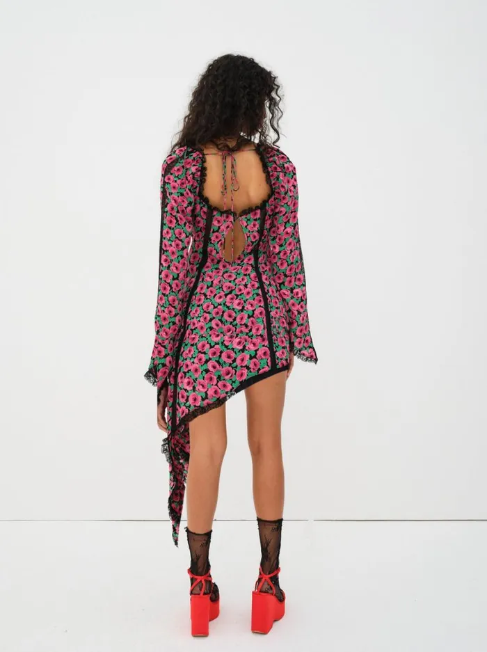 Women Dresses For Love and Lemons Brunello Asymmetrical Dress Red Women Dresses For Love and Lemons Brunello Asymmetrical Dress Red