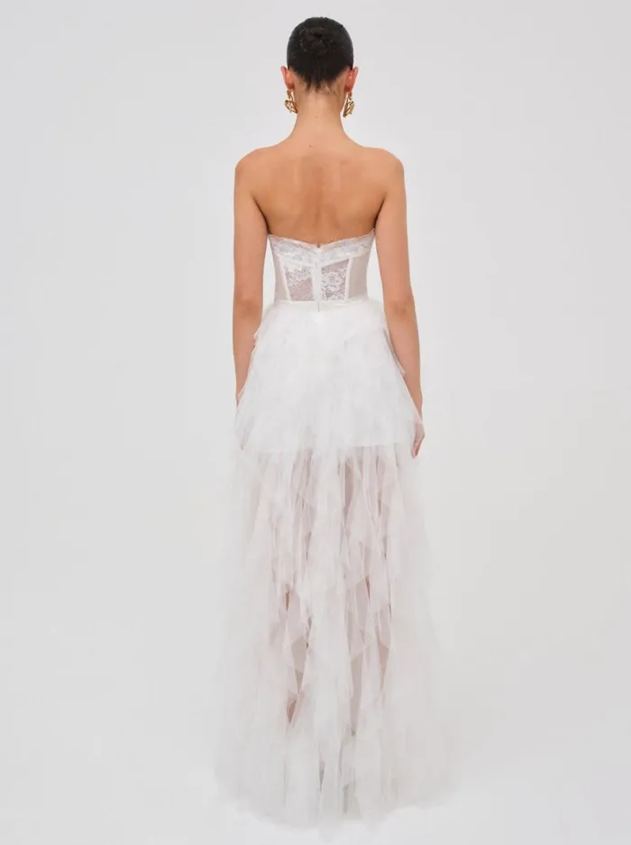 Women Dresses For Love and Lemons Bustier Gown White Women Dresses For Love and Lemons Bustier Gown White